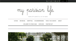 Desktop Screenshot of myparisianlife.com